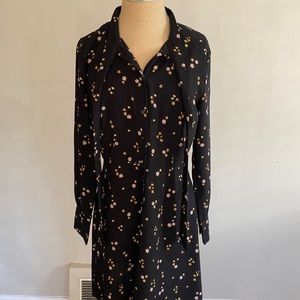 Loft Floral Button up Dress